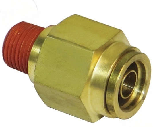 Brass PLC Male Connector 3/8 X 1/8in 177.13B686A