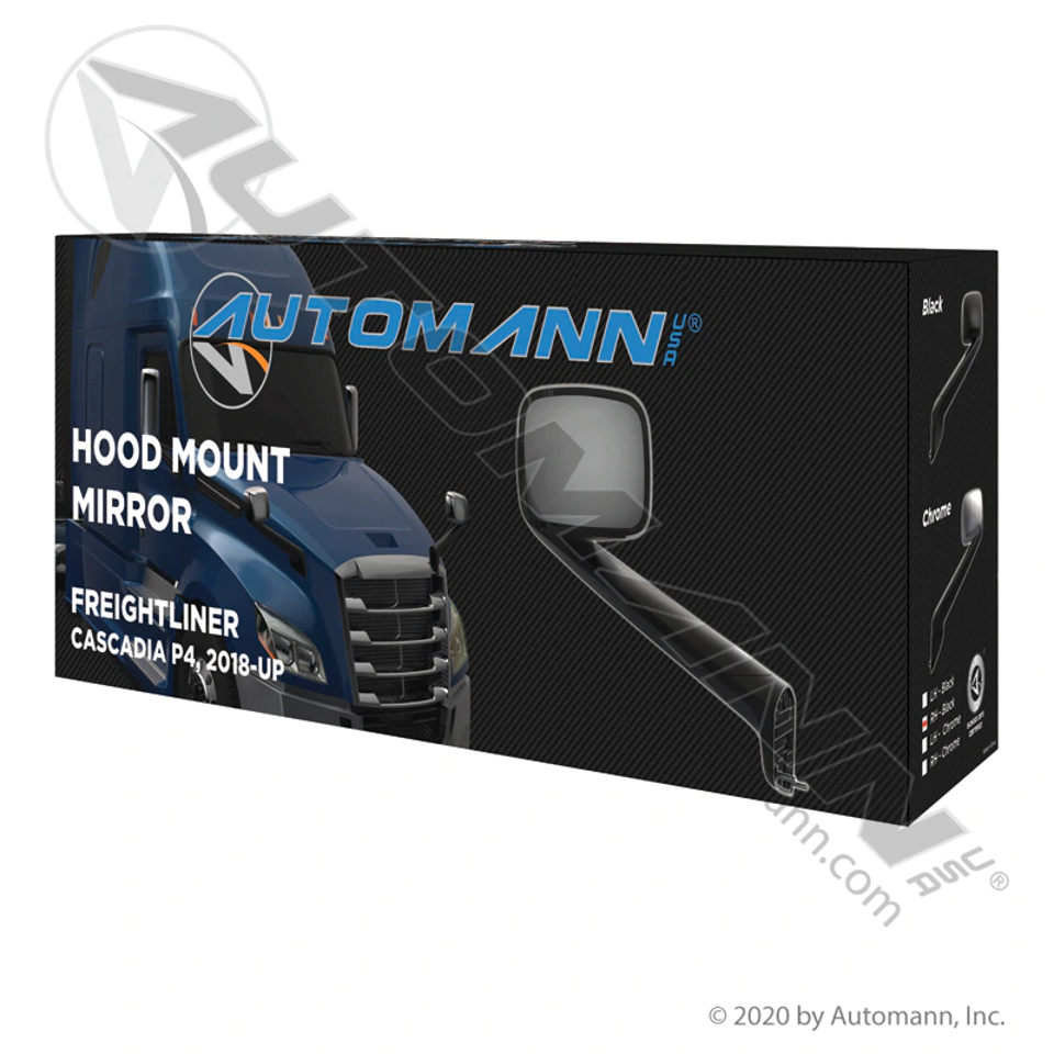 Hood Mount Mirror RH Black Freightliner 563.46092