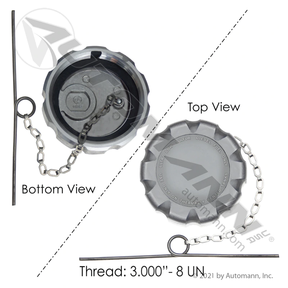 Fuel Cap 3in Non-Vented 572.1024