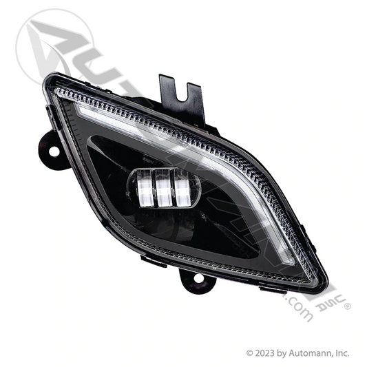 Fog Lamp RH Black LED Freightliner 564.46077RBY