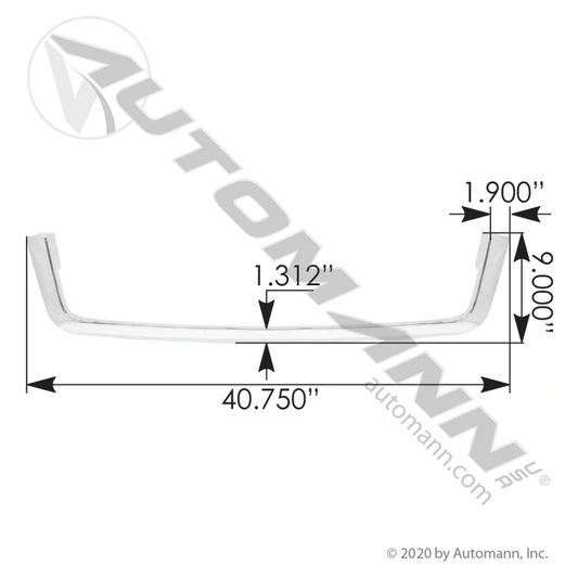 Front Bumper Trim Chrome Freightliner 564.46366C