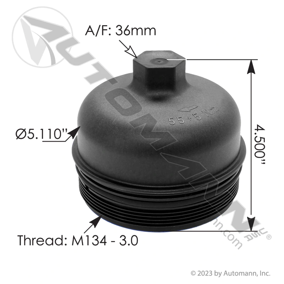 Fuel Filter Cap and Seal Kit Freightliner 572.46508