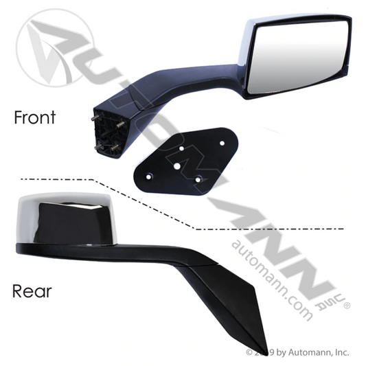 Hood Mount Mirror RH Chrome 563.96006C