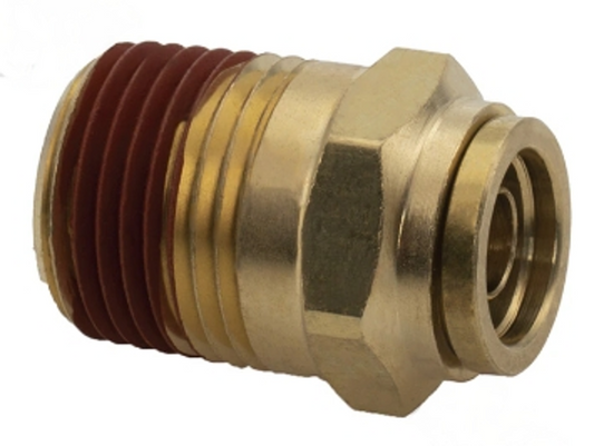 Brass PLC Male Connector 3/8 X 3/8in 177.13B686C